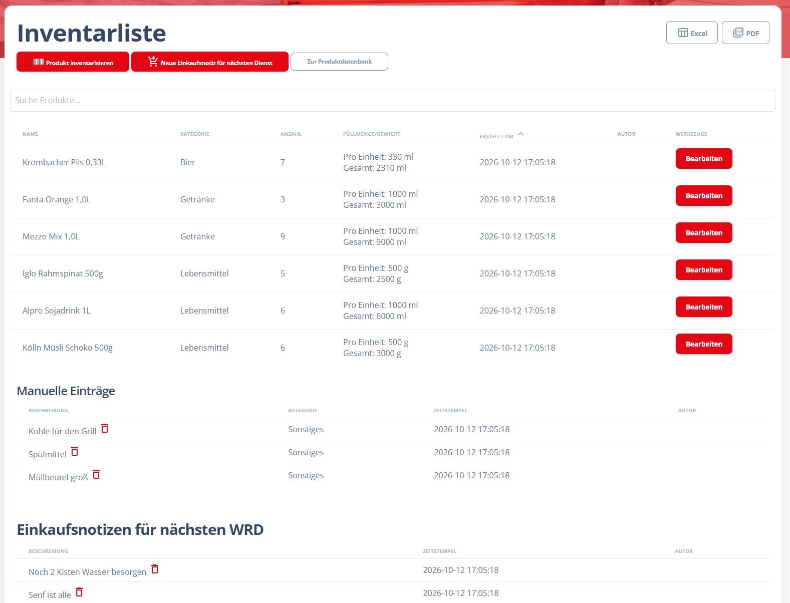 Inventarliste